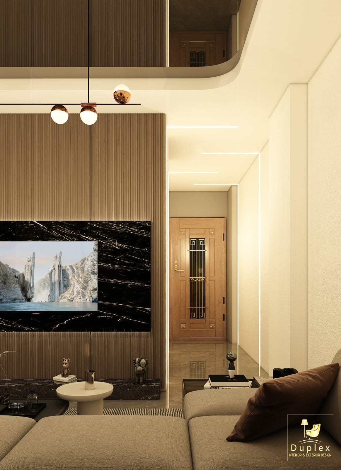 Duplex's interior design 