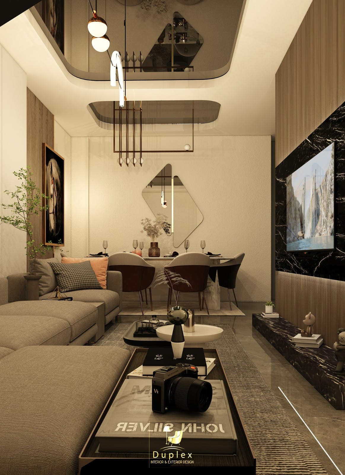 Duplex's interior design 