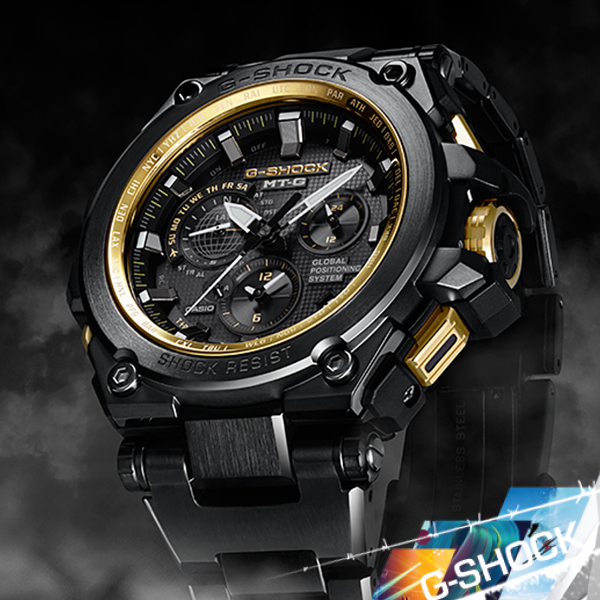 CASIO G-SHOCK - A combination of metal & resin. MTG-G1000GB-1A is 