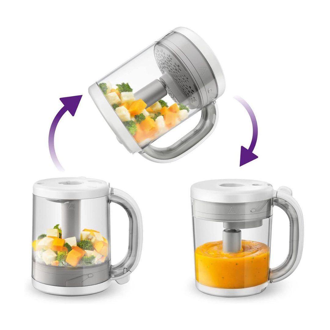 KYG 7-en-1 Mixeur Cuiseur Bébé - Robot Cuisine Multifonction Vapeur, Mixage, Réchauffage Et Stérilisation