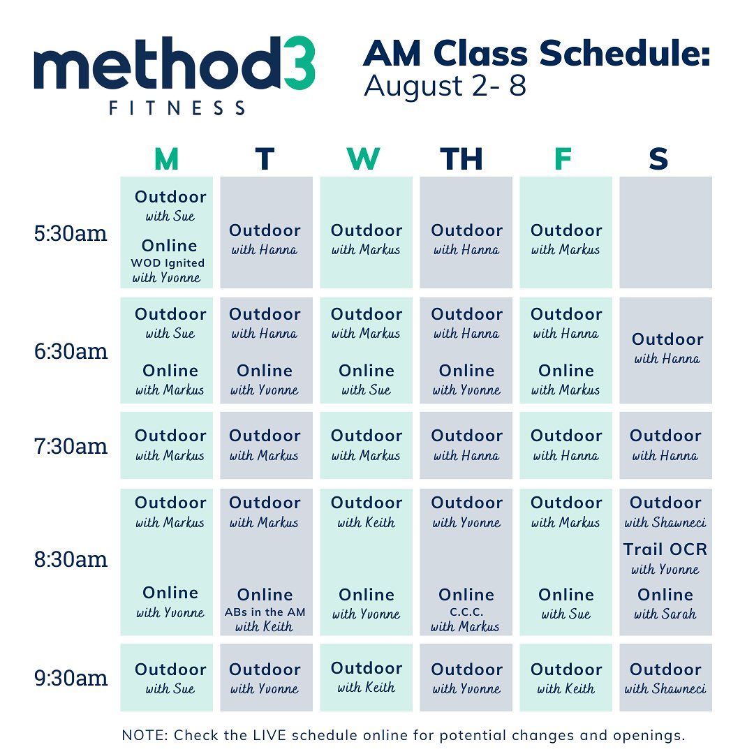 method3 fitness - Here’s a look at the amazing classes we...