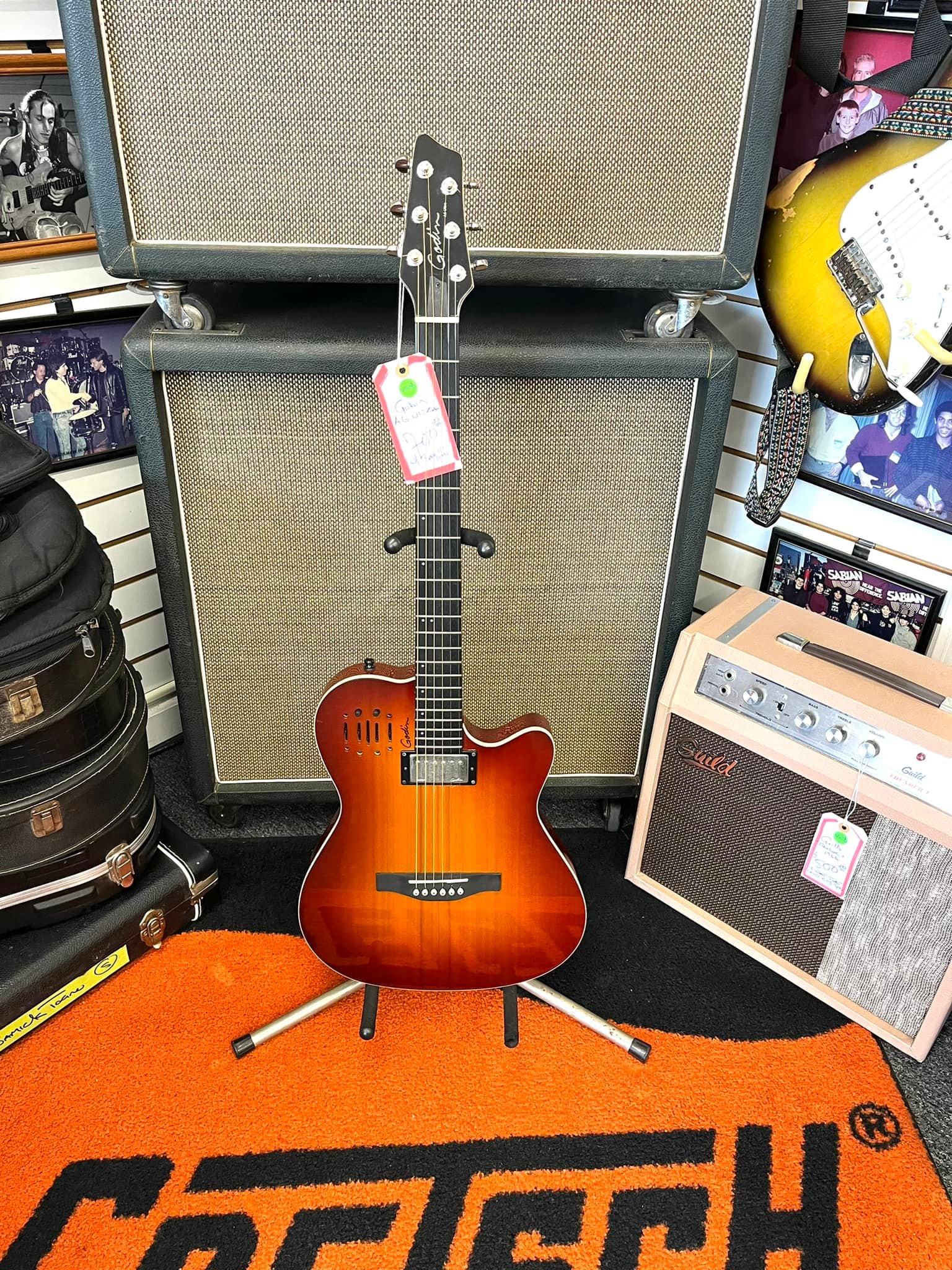 For sale. Godin A6 Ultra in great shape with Godin case and gig