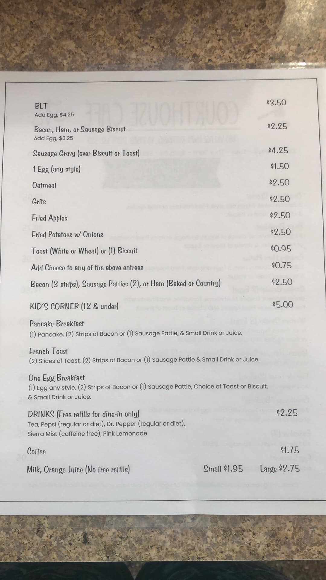 Courthouse cafe official | Rustburg VA