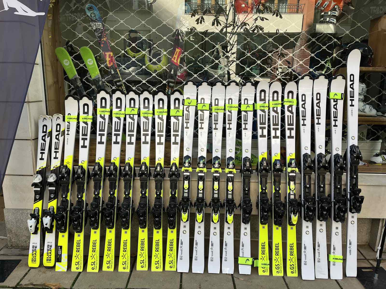 Multiple trainer race ski options available for sale. Lengths 