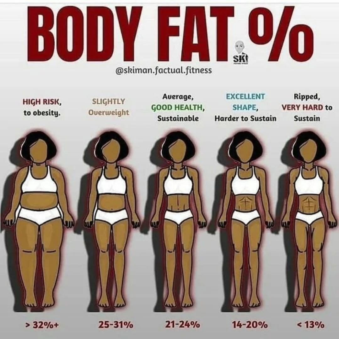 Power - 🔥 BODY FAT % & WHAT IT MEANS 🔥 Your body fat percentage says ...