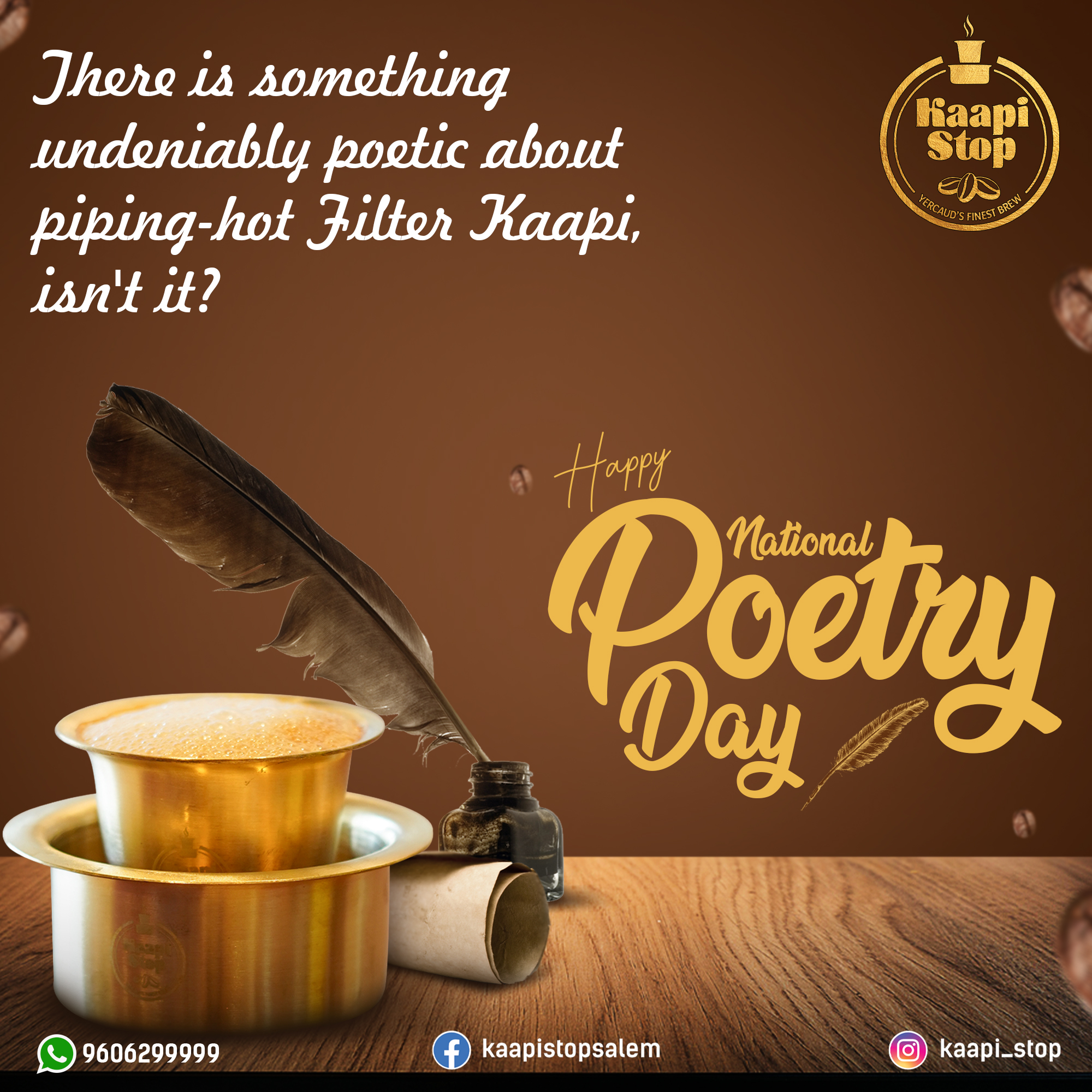 Kaapi Stop - The emotions of poetry are universal, and so... | Facebook