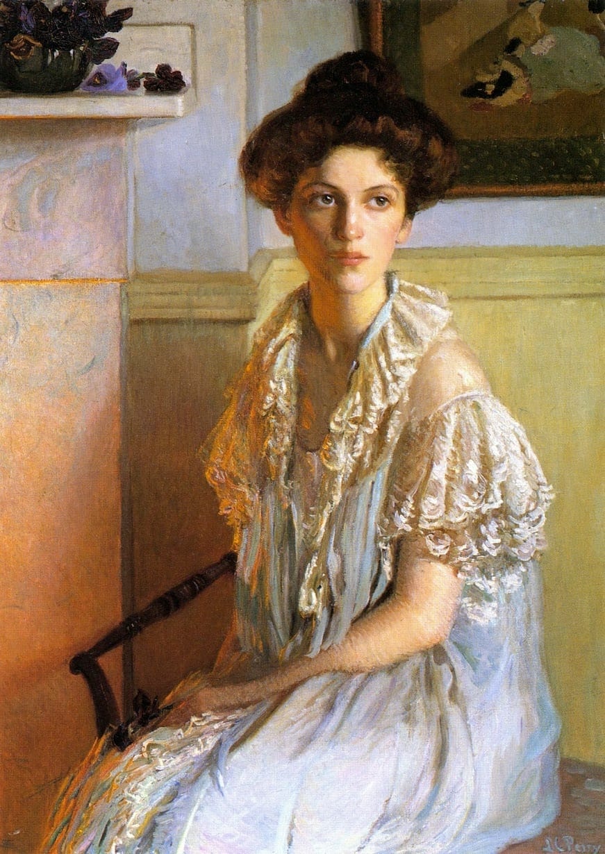 Lilla Cabot Perry (1848-1933) Lady in an Evening Dress (1911)