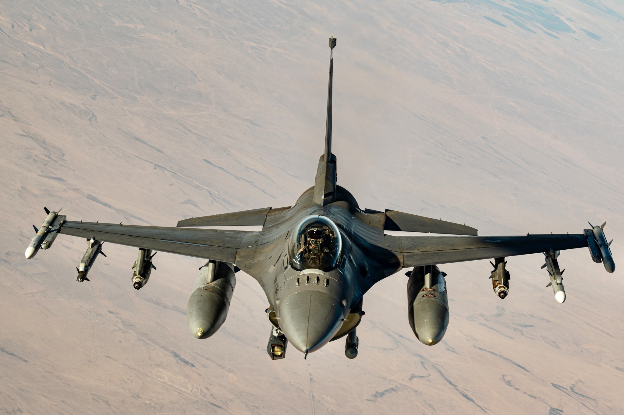 A U.S. Air Force F-16 Fighting Falcon from the 79th Fighter