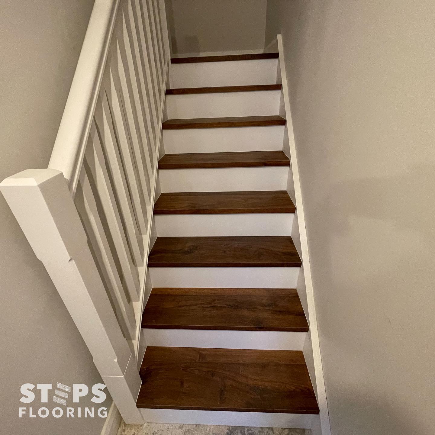 Steps Flooring - Half and half stairs makeover in new... | Facebook