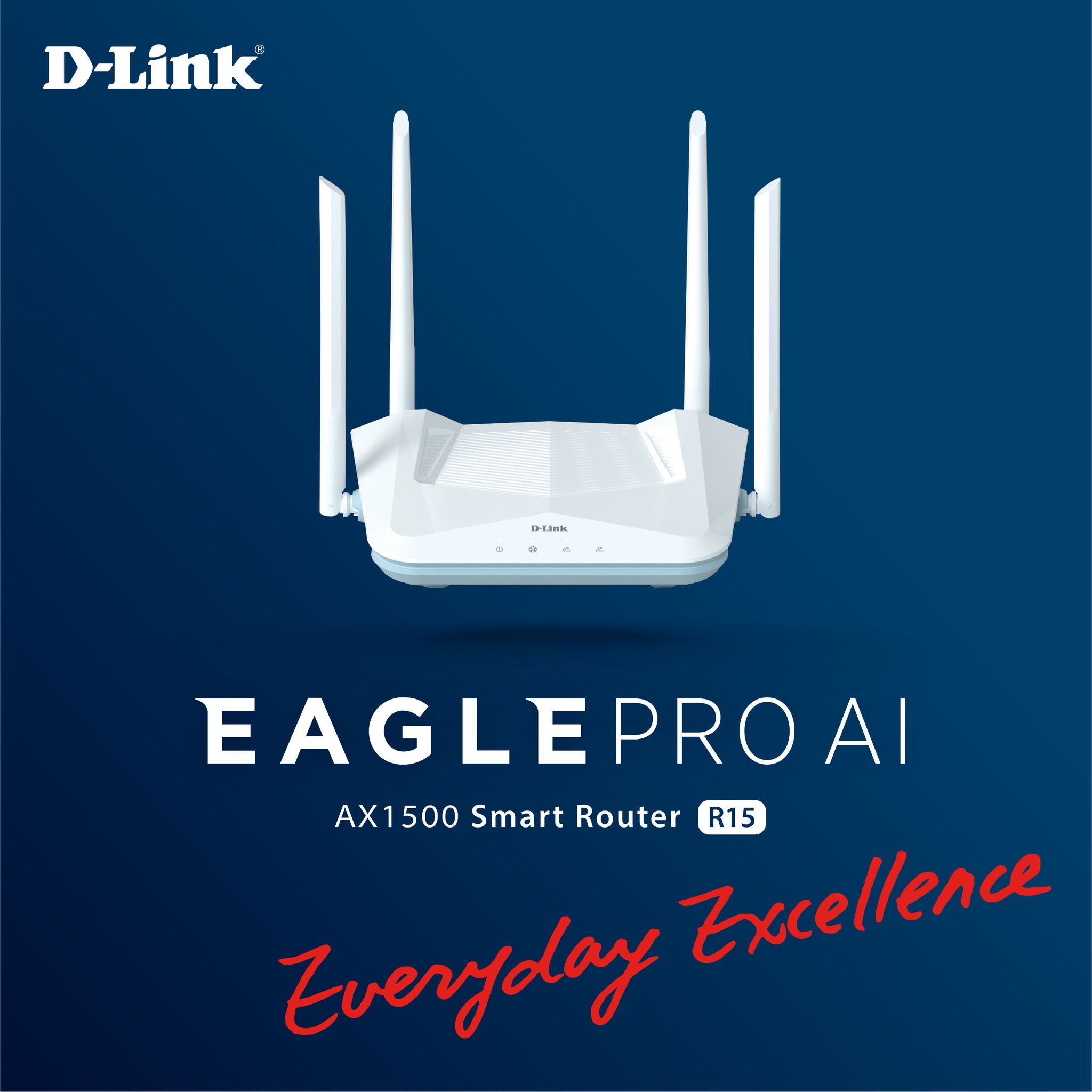 D-Link - [‼Try Now‼] The New D-Link R15 - EAGLE PRO AI AX1500 Smart ...