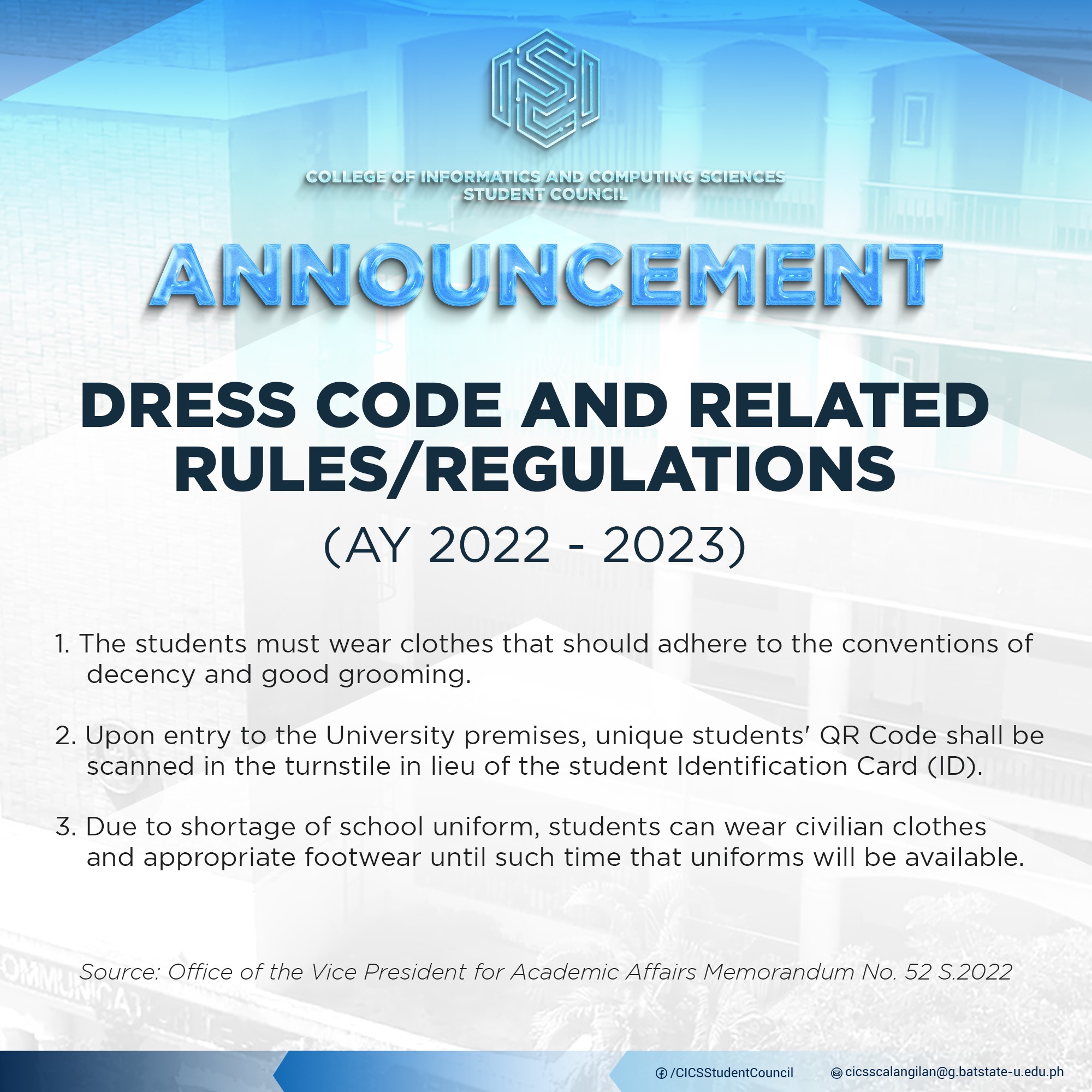 We are all ready to... - CICS Alangilan - Student Council | Facebook