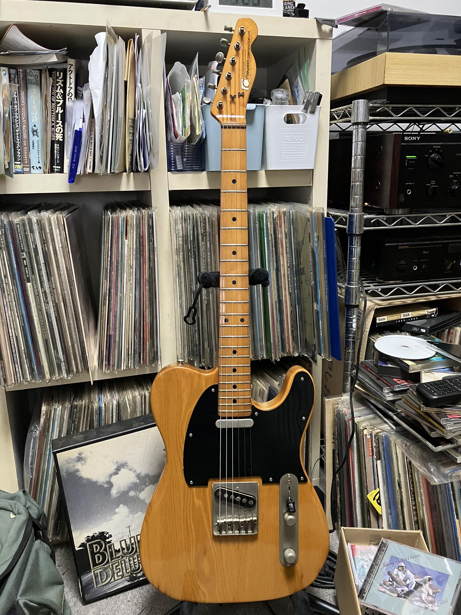 My 1989 Fernandes TEJ-55G and 1987 TEJ-75. TEJ=Tele Jackson.