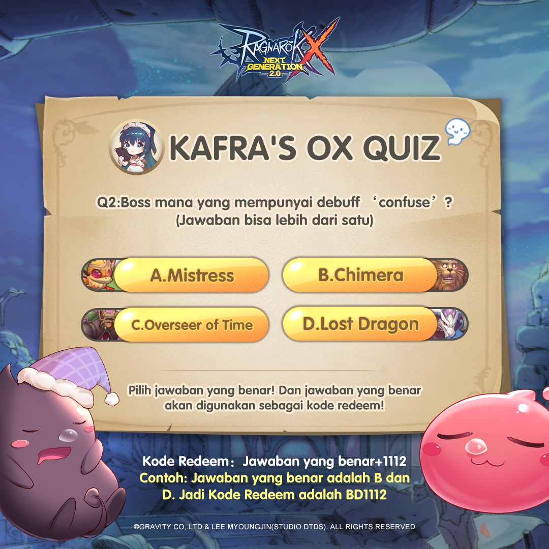 Ragnarok - #KafraOXQuiz #LoyKrathong #ROX #redeemcode Knock Knock ...
