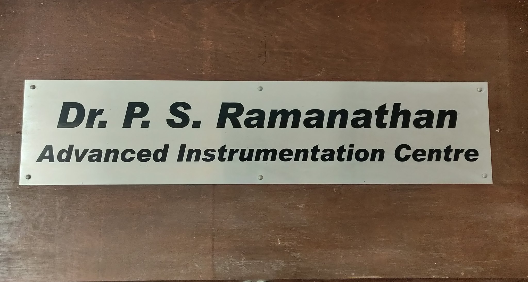 Dr P S Ramanathan Advanced Instrumentation Centre | Mumbai
