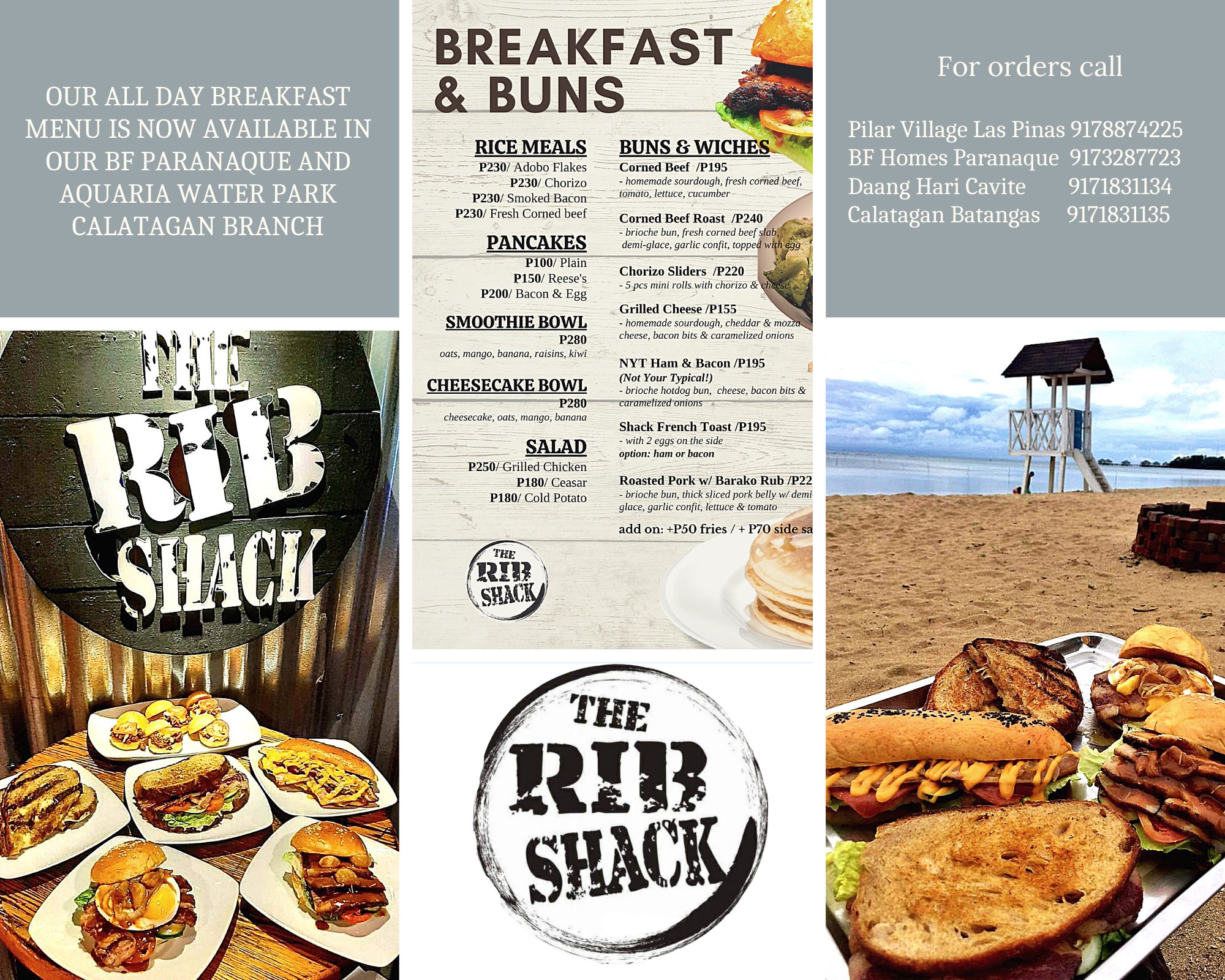 The Rib Shack - Our ALL DAY BREAKFAST MENU is now...