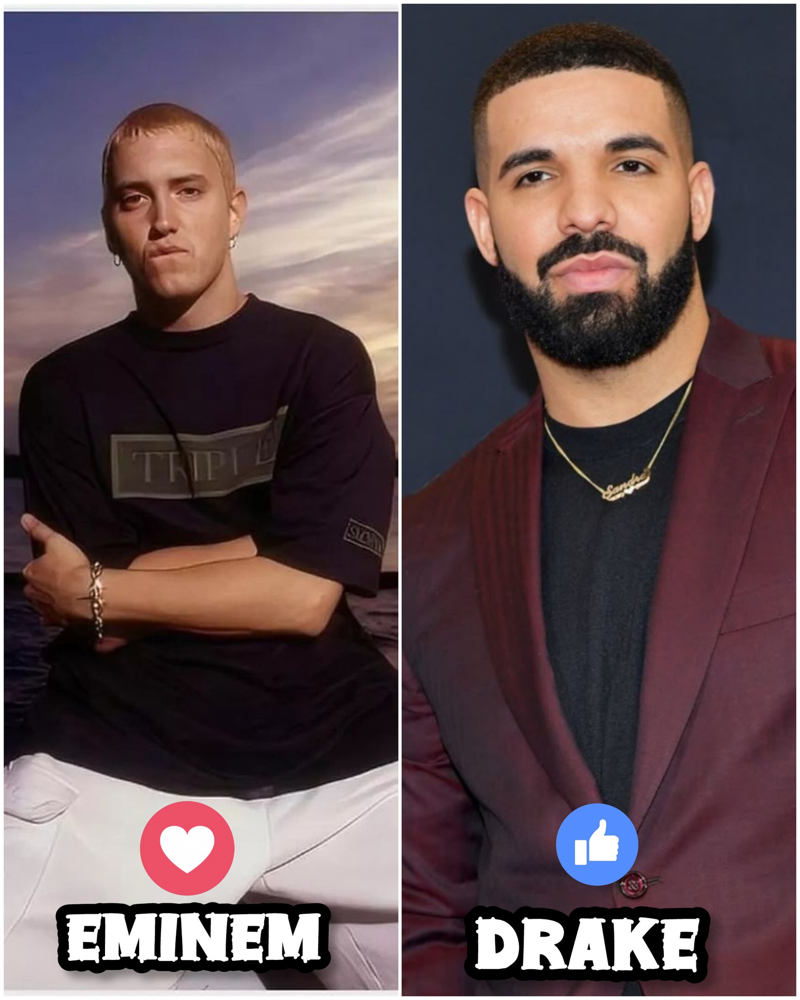 Hip - Eminem vs. Drake 👍 Eminem (The Rap God & Lyrical Genius) Eminem ...