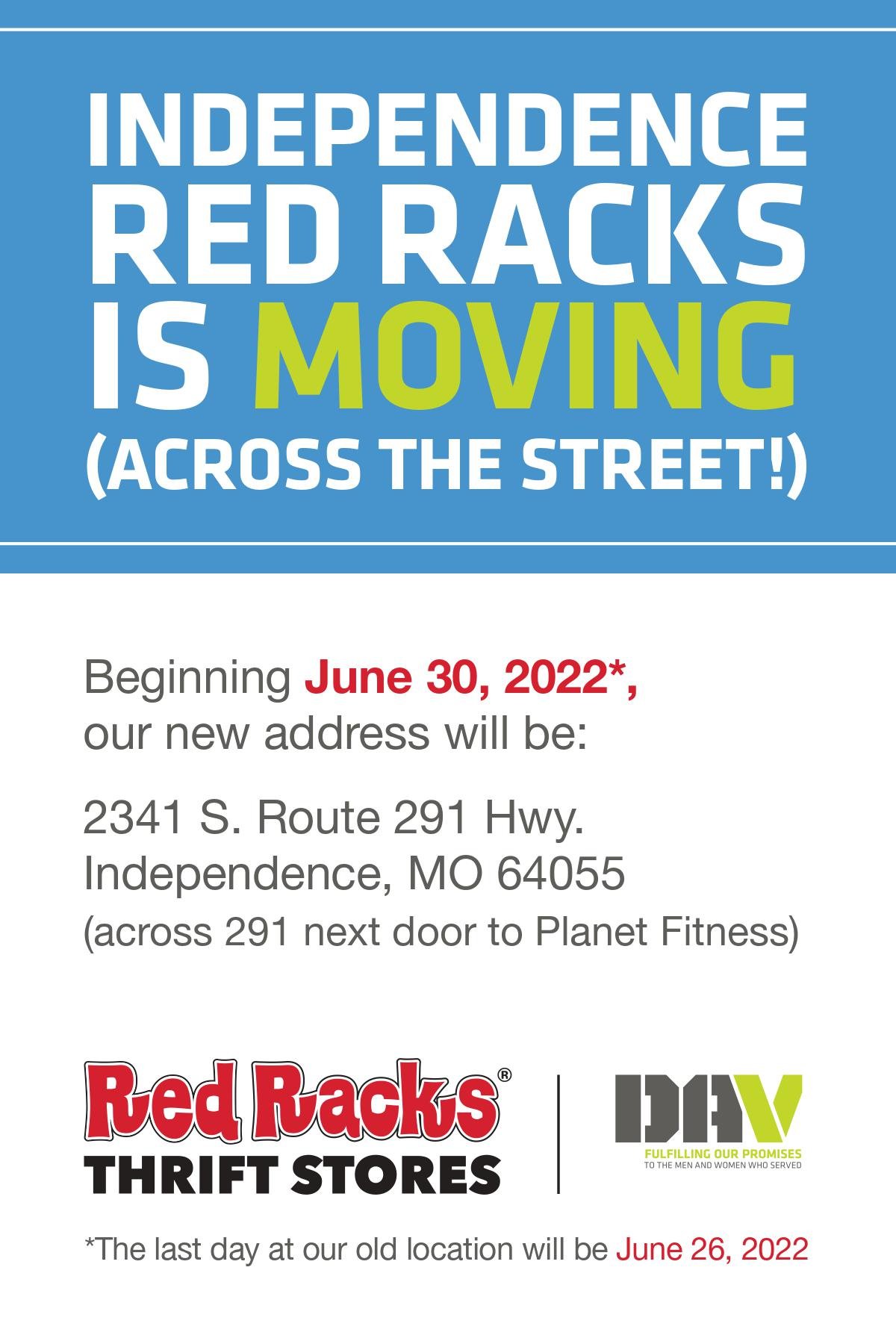 📣 Our Independence location is... - Red Racks Thrift Stores | Facebook