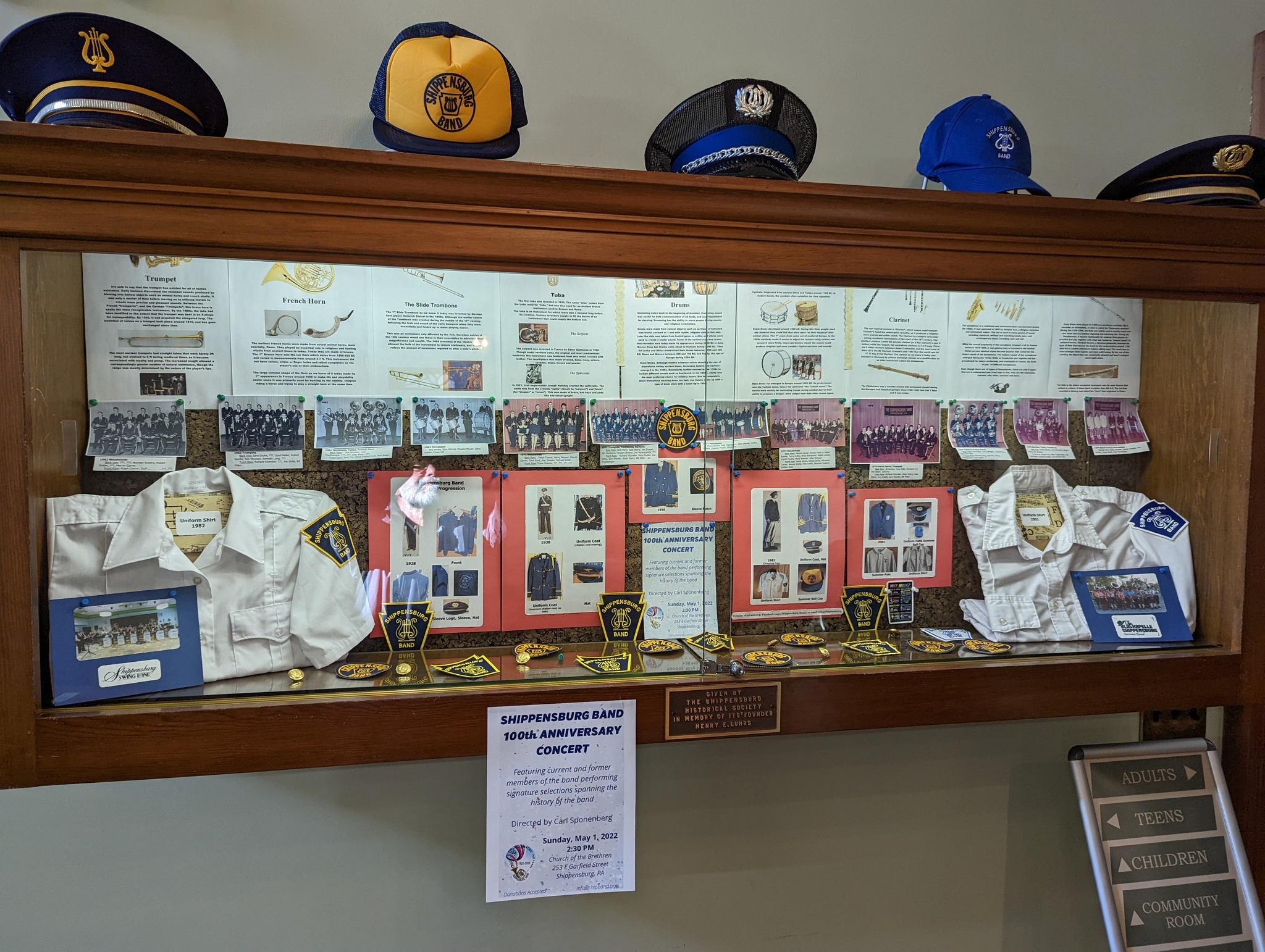 Our display at the Coy Library looks... - Shippensburg Band | Facebook