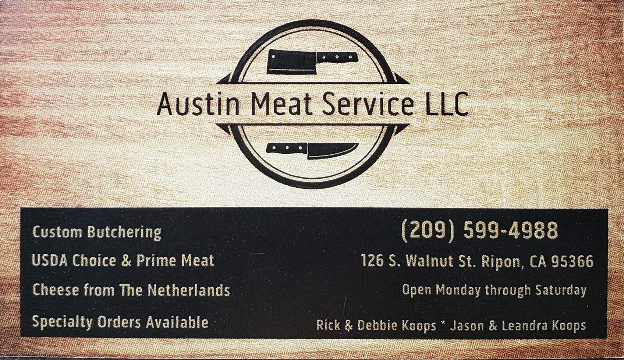 Austin Meat Service | Ripon CA