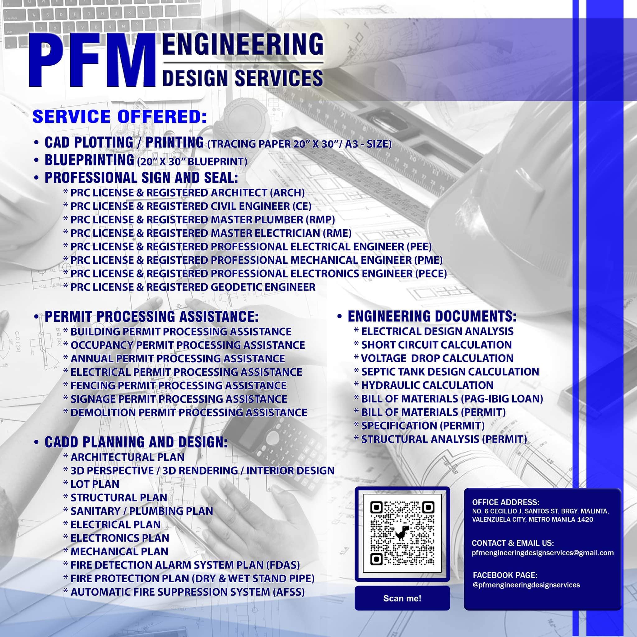 PFM Engineering Design Services | Valenzuela