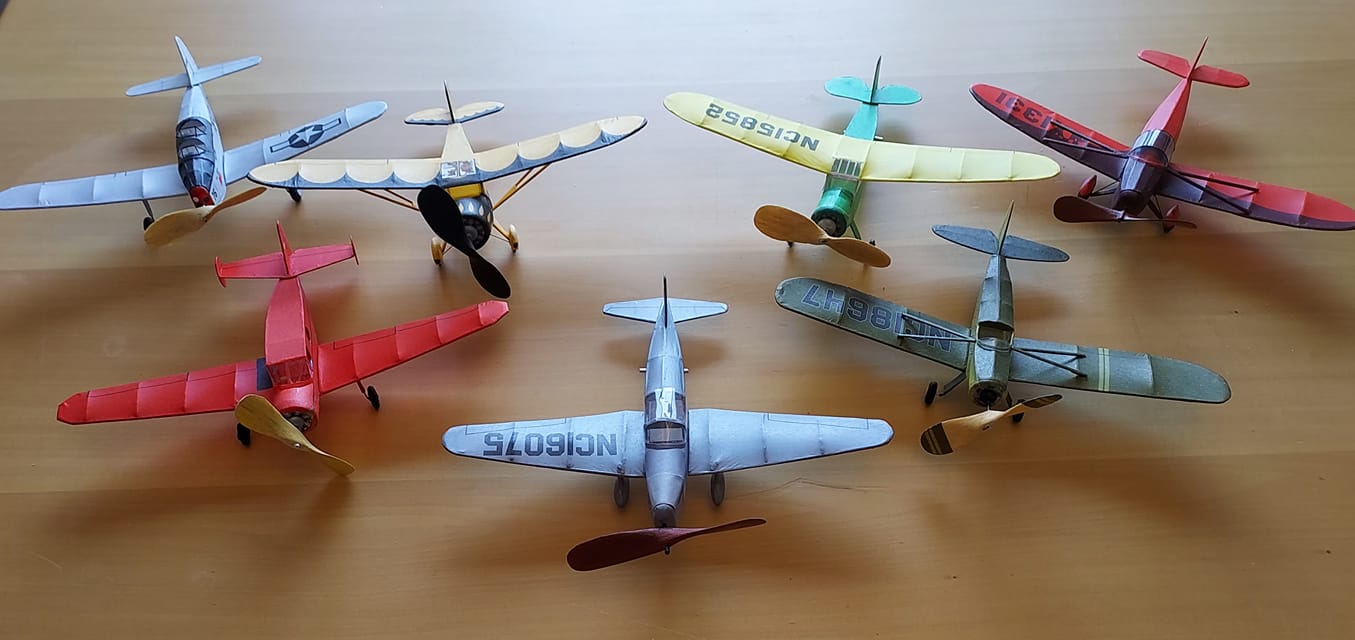 Nickel scale model collection of seven models
