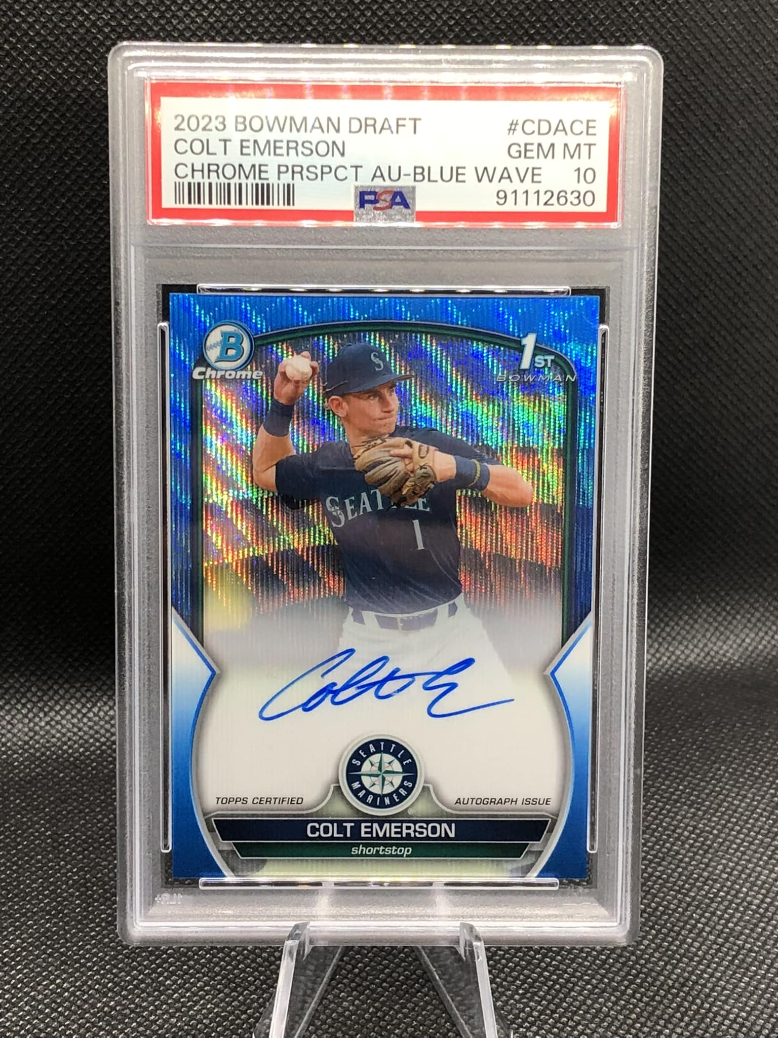 Seattle Mariners 2023 Bowman auto cards for sale