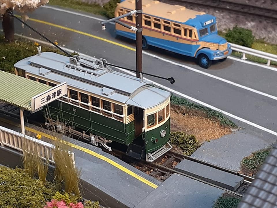 Kyoto City Tram N 1 series model in 1/150 scale