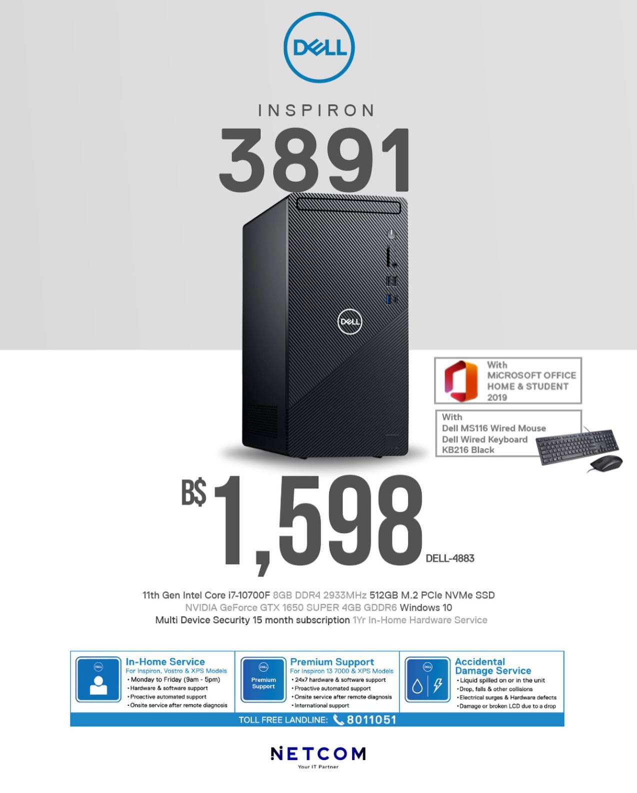 This Inspiron desktop packs a... - Netcom Computer House