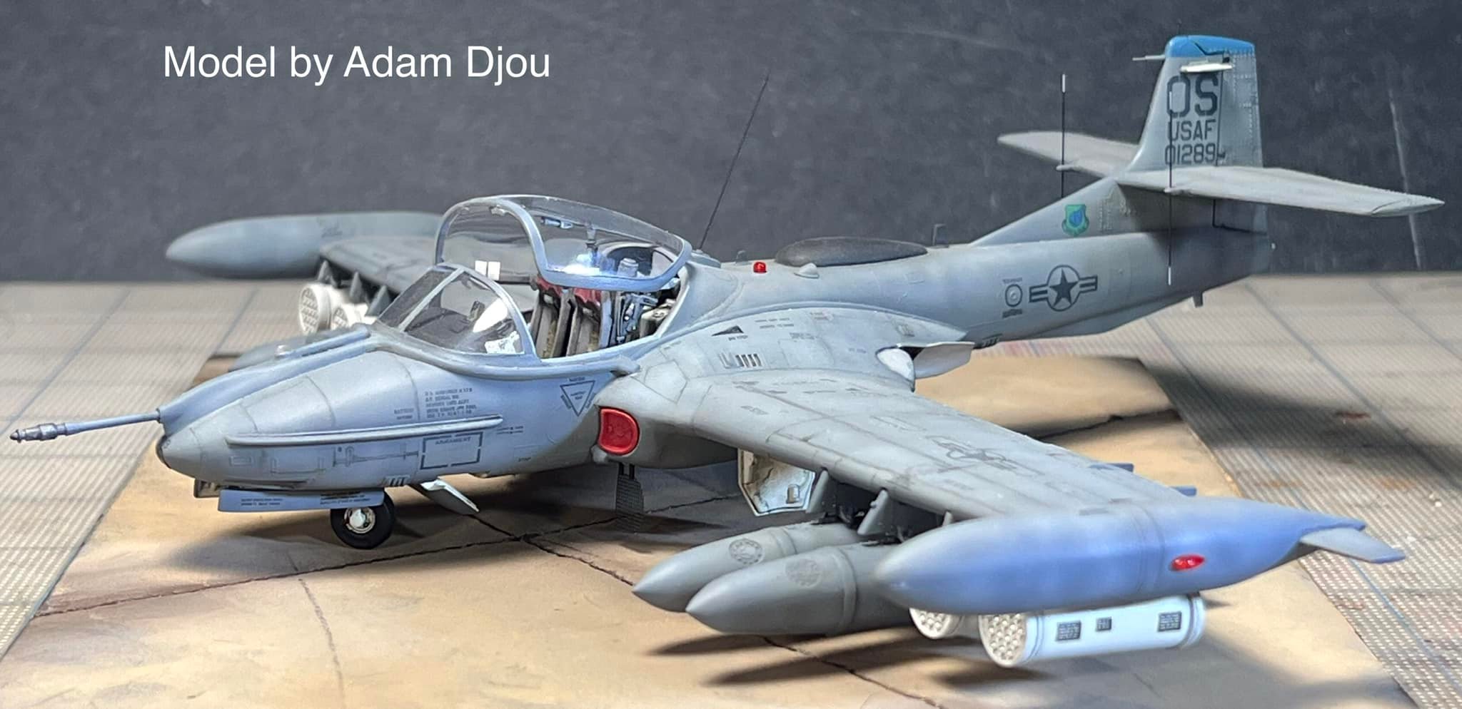 Adam Djou's 1/48 Monogram A-37B Dragonfly model