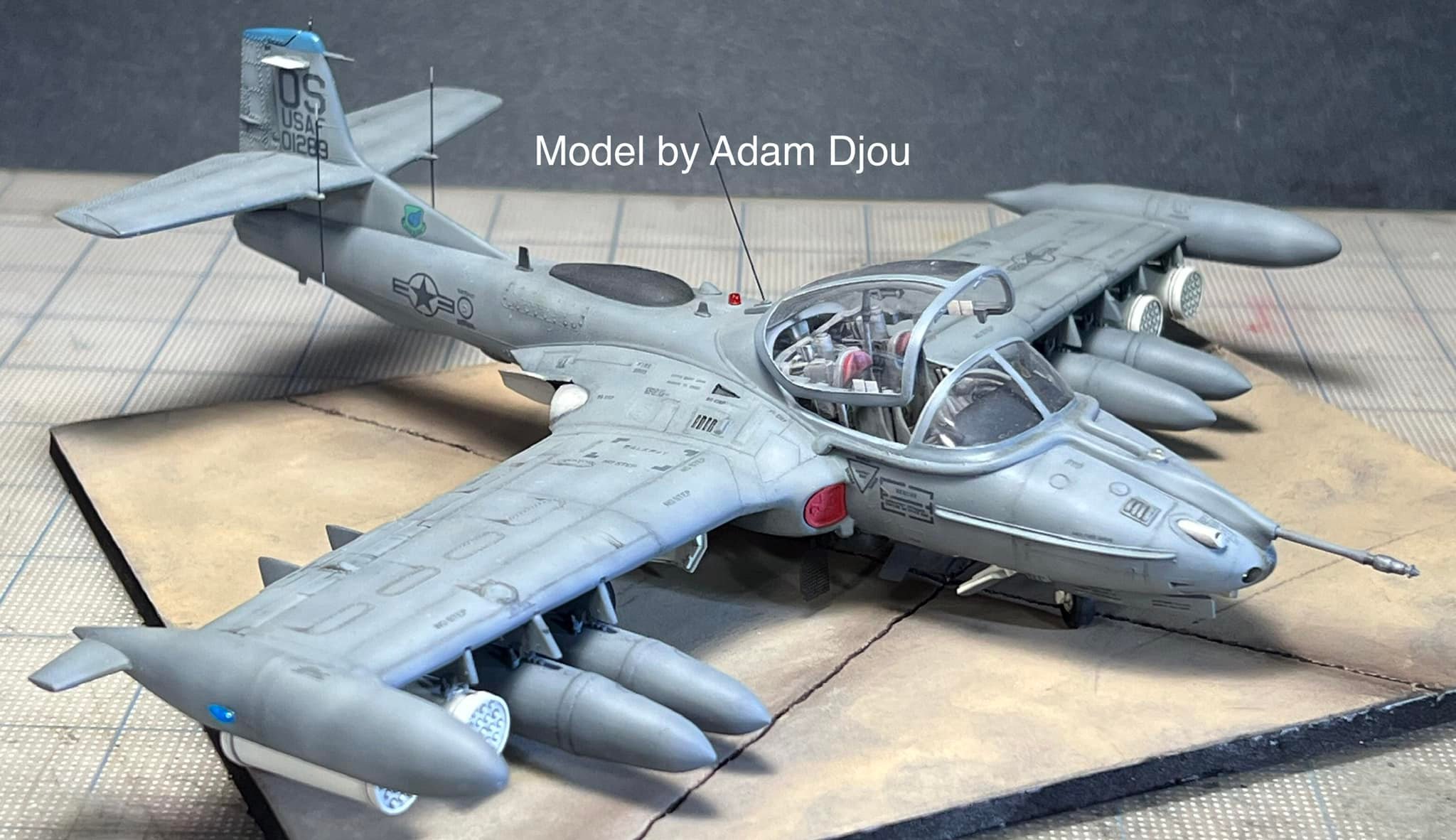 Adam Djou's 1/48 Monogram A-37B Dragonfly model