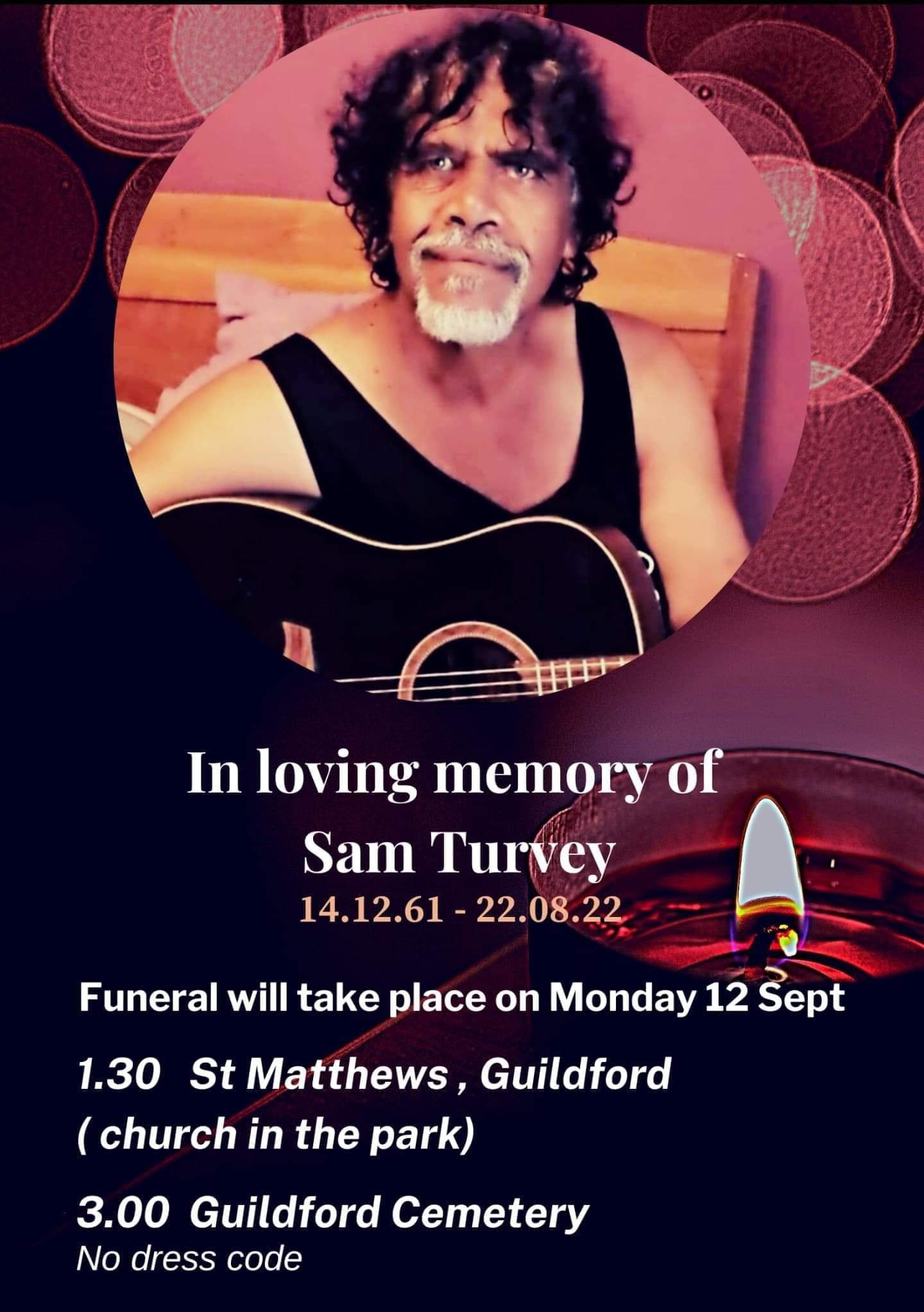 Noongar Funerals Page - Funeral notice from the Turvey family: 