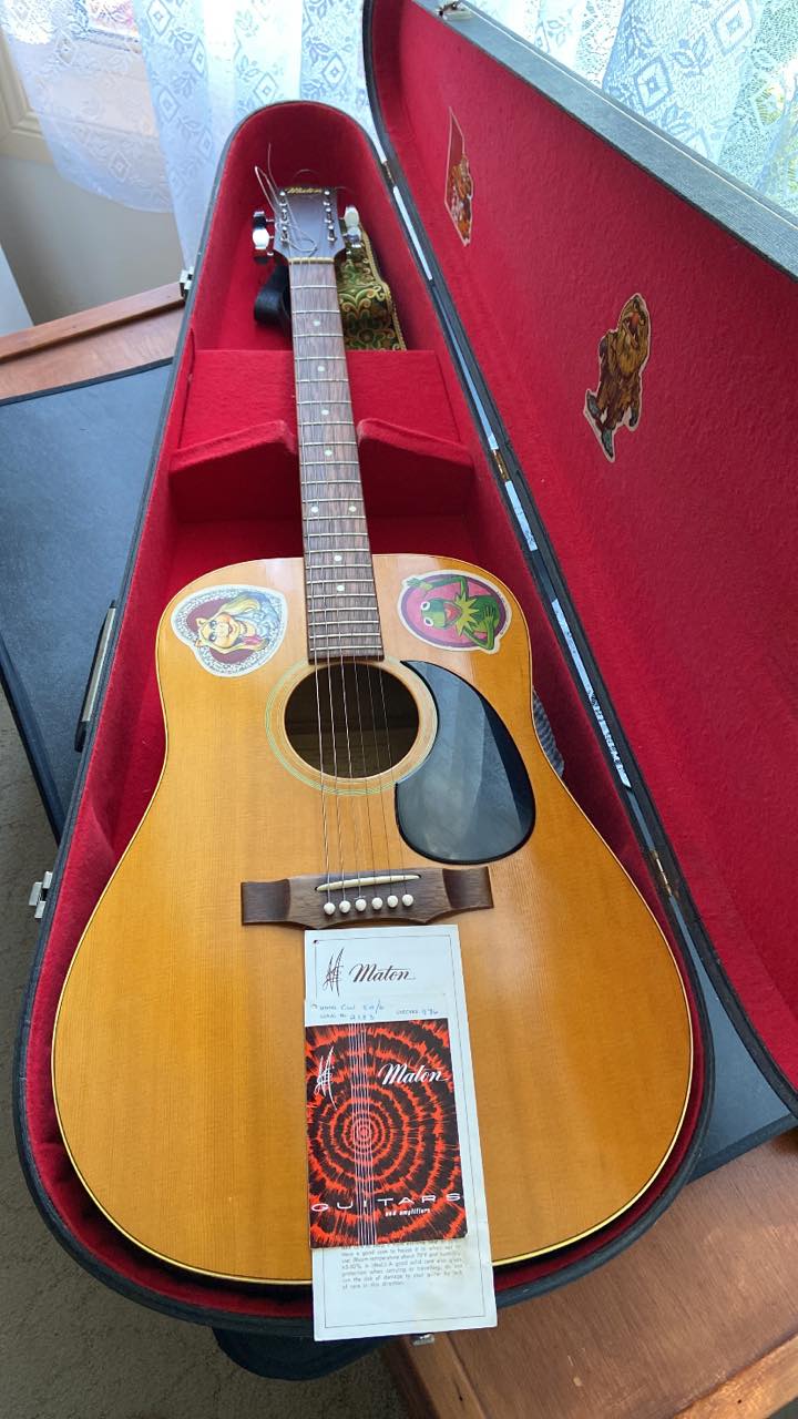 Maton guitar details from late 60's or early 70's