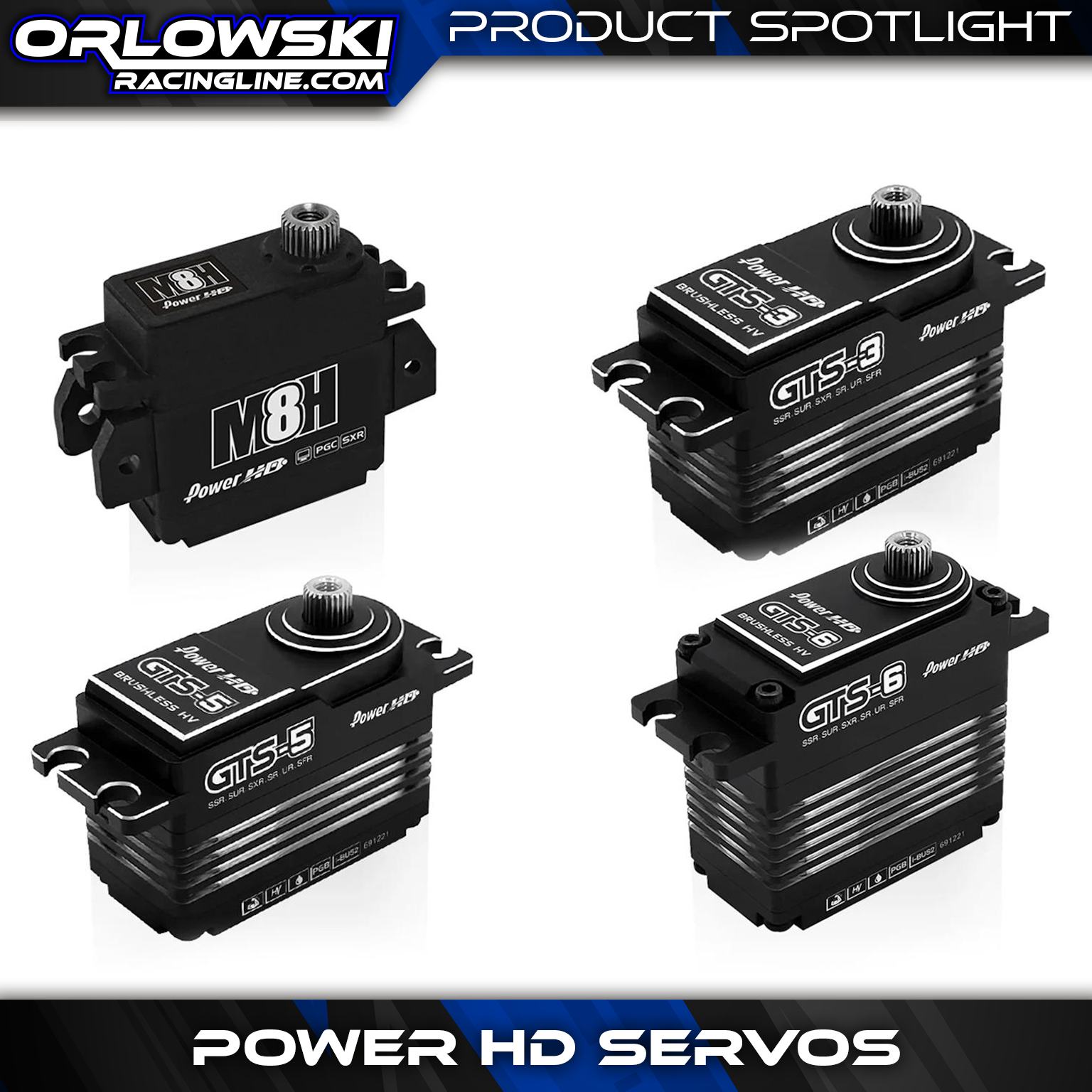 Power HD top-cases for the GTS-2 & S15. Upgrade your servos