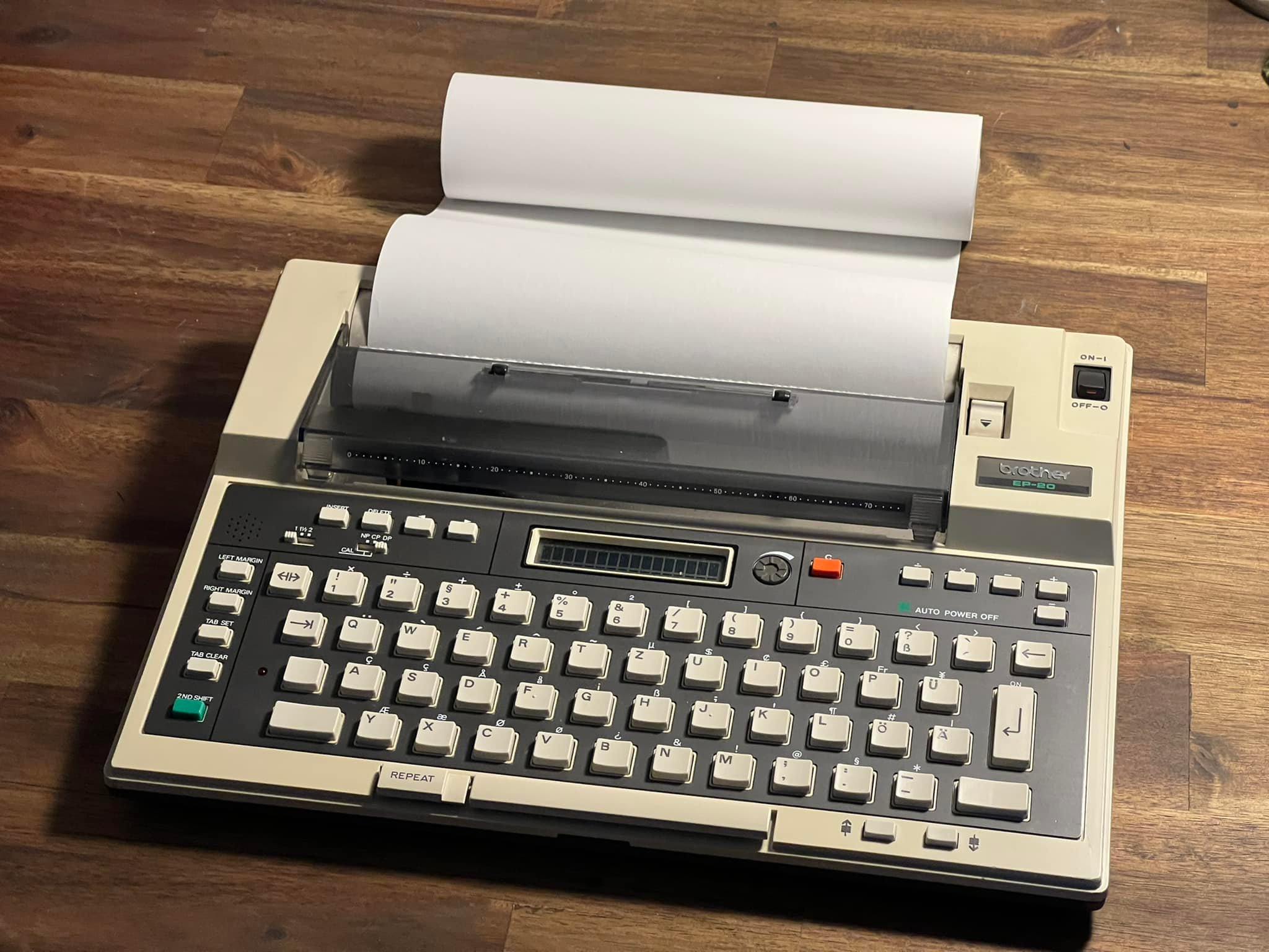New addition: Brother EP-20 There are almost no more ribbons for 