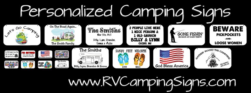 RV Camping Signs