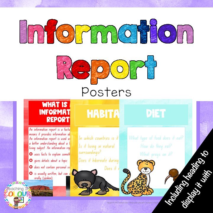🌈 my Information Report Posters are... - Teaching In Colour