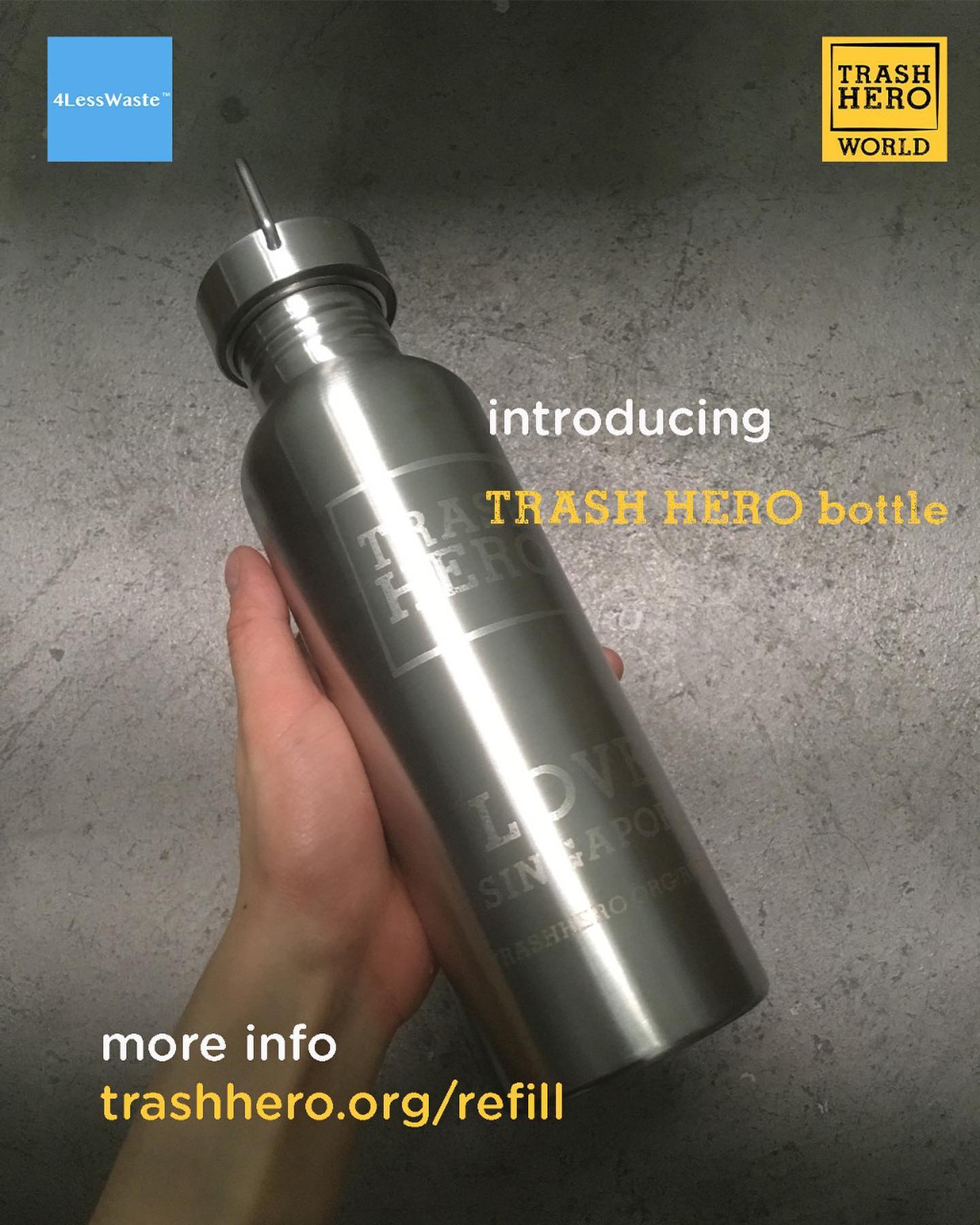 4LessWaste - Introducing Trash Hero bottle ! Have your...