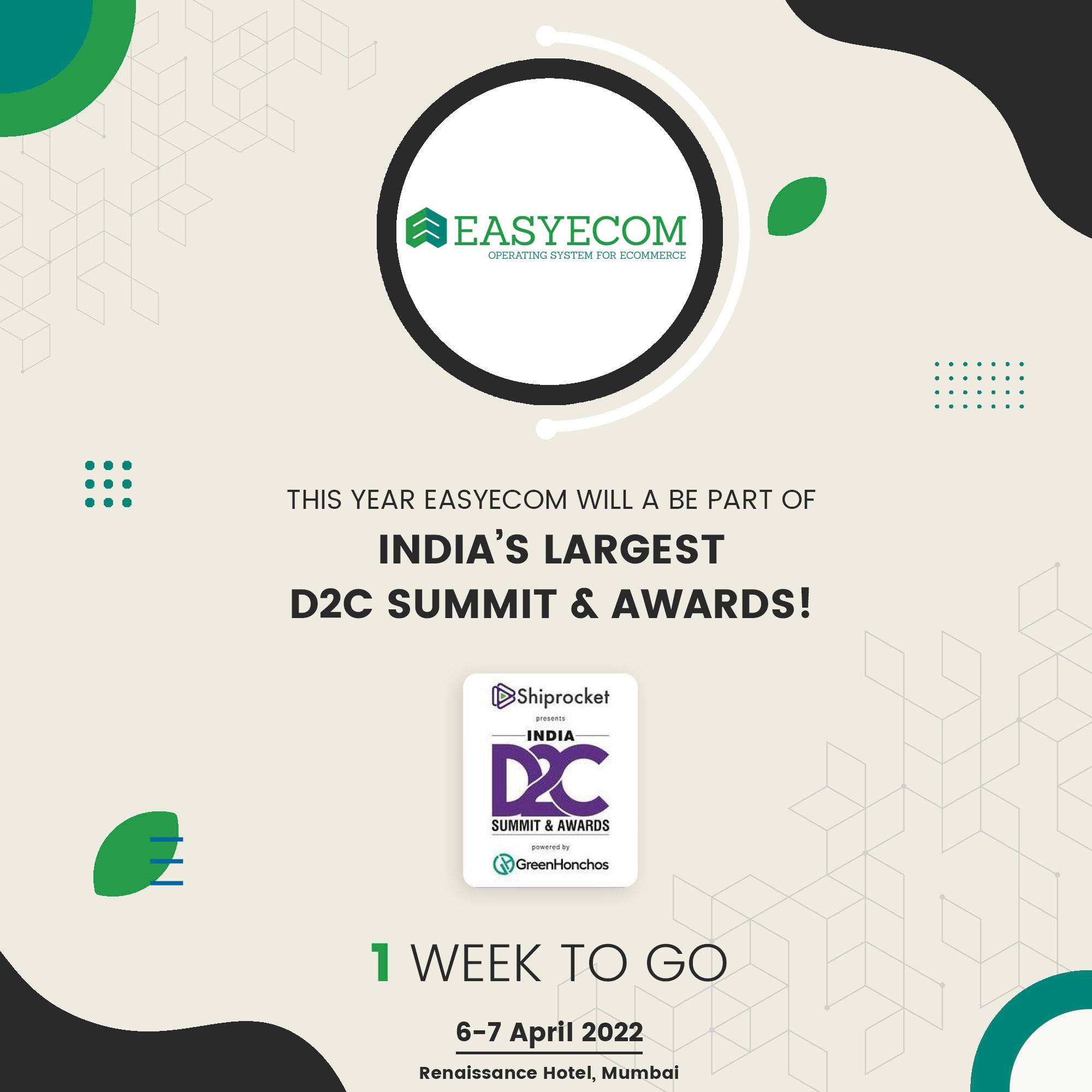 EasyEcom - One week to go! The entire D2C ecosystem is...