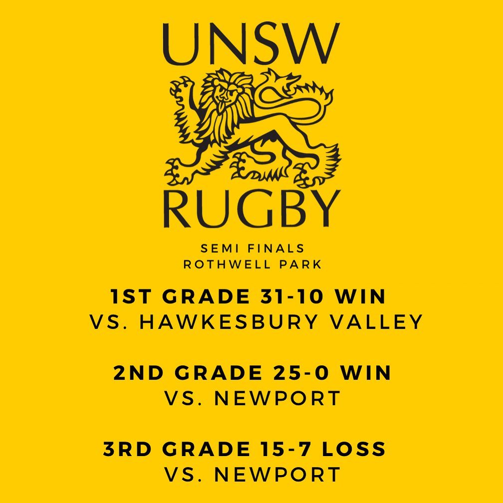 UNSW Rugby Club - RESULTS!!! GRAND FINALS BOUND BABY! 1st...