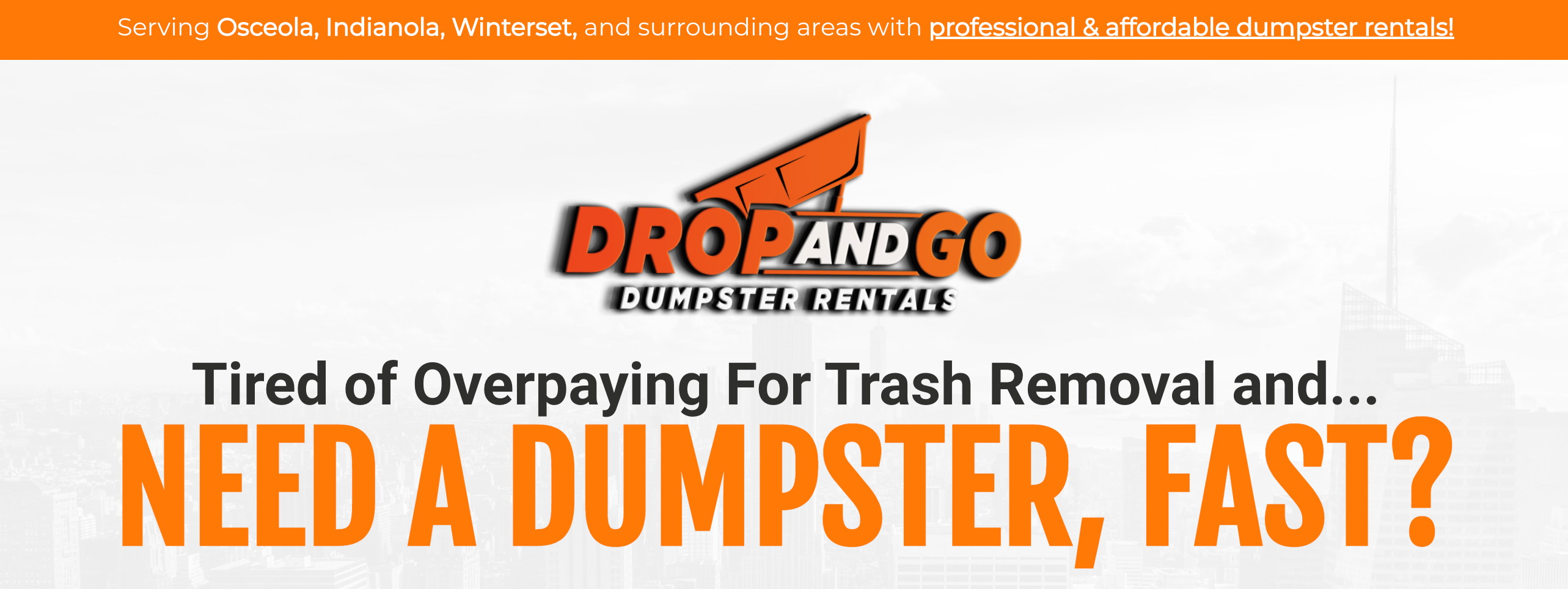 Drop and Go Dumpster Rentals Osceola IA