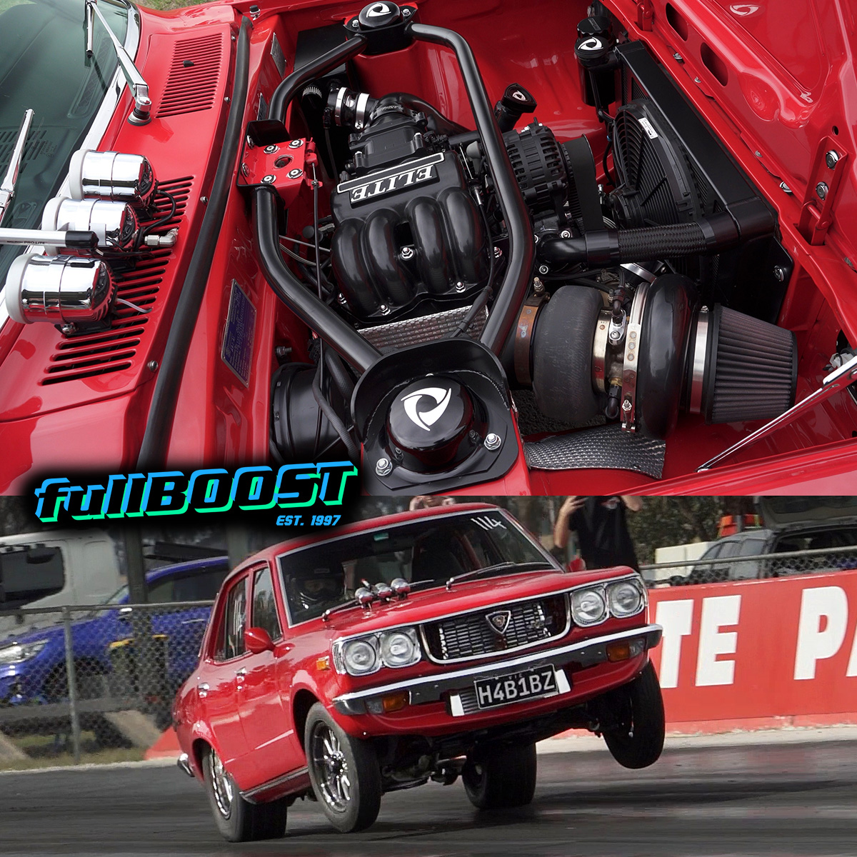 FullBOOST - Super clean Mazda RX3 by Mazworx Performance....