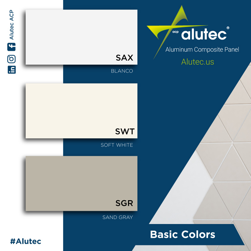 Alutec - Get to know the basic #ACM Alutec colors that we...