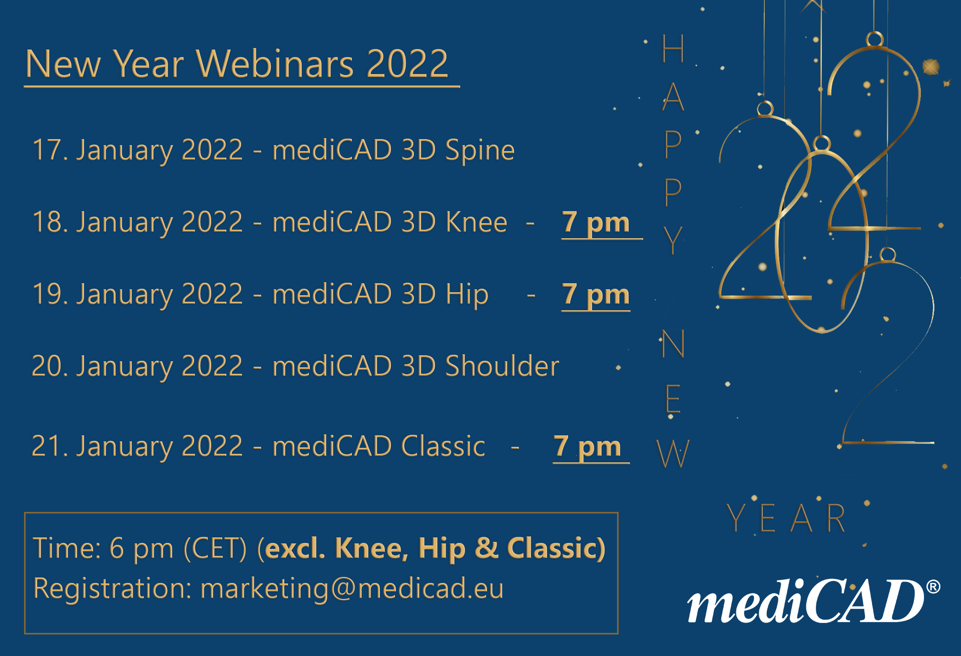 We will start the upcoming week with... - mediCAD Hectec GmbH