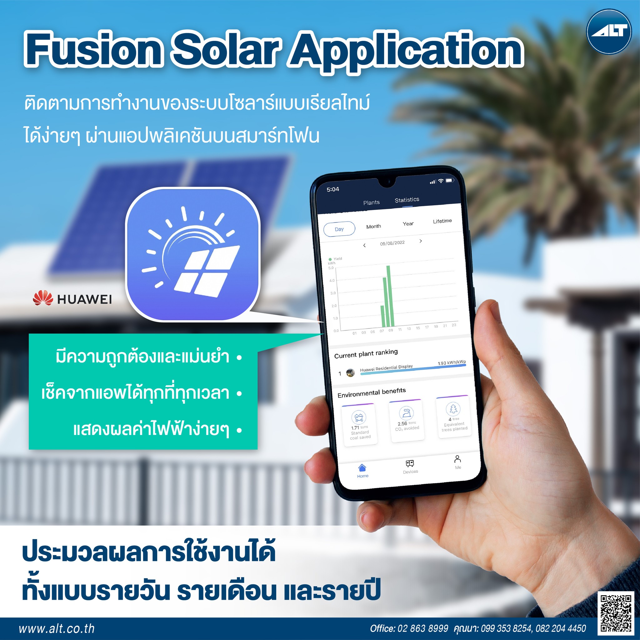 ALT - แอปดีๆ ที่คนติดโซลาร์เซลล์ต้องมี Fusion Solar Application ของ ...