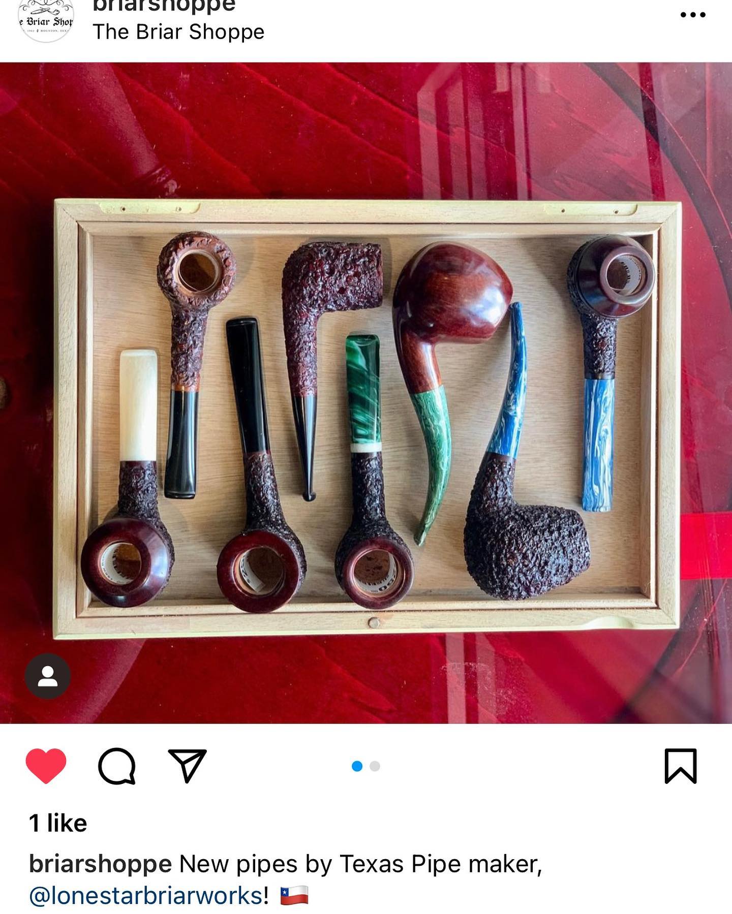 pipe tobacco houston Just dropped another batch of my pipes at The Briar Shoppe in downtown  Houston. Give their IG page some likes! #thatlittleoldpipeshopintexas  #madeintexas🇨🇱 #artisanpipes #handmadepipes #igpc #pipesofig  #pipesofinstagram #pipecollector #smokingpipes