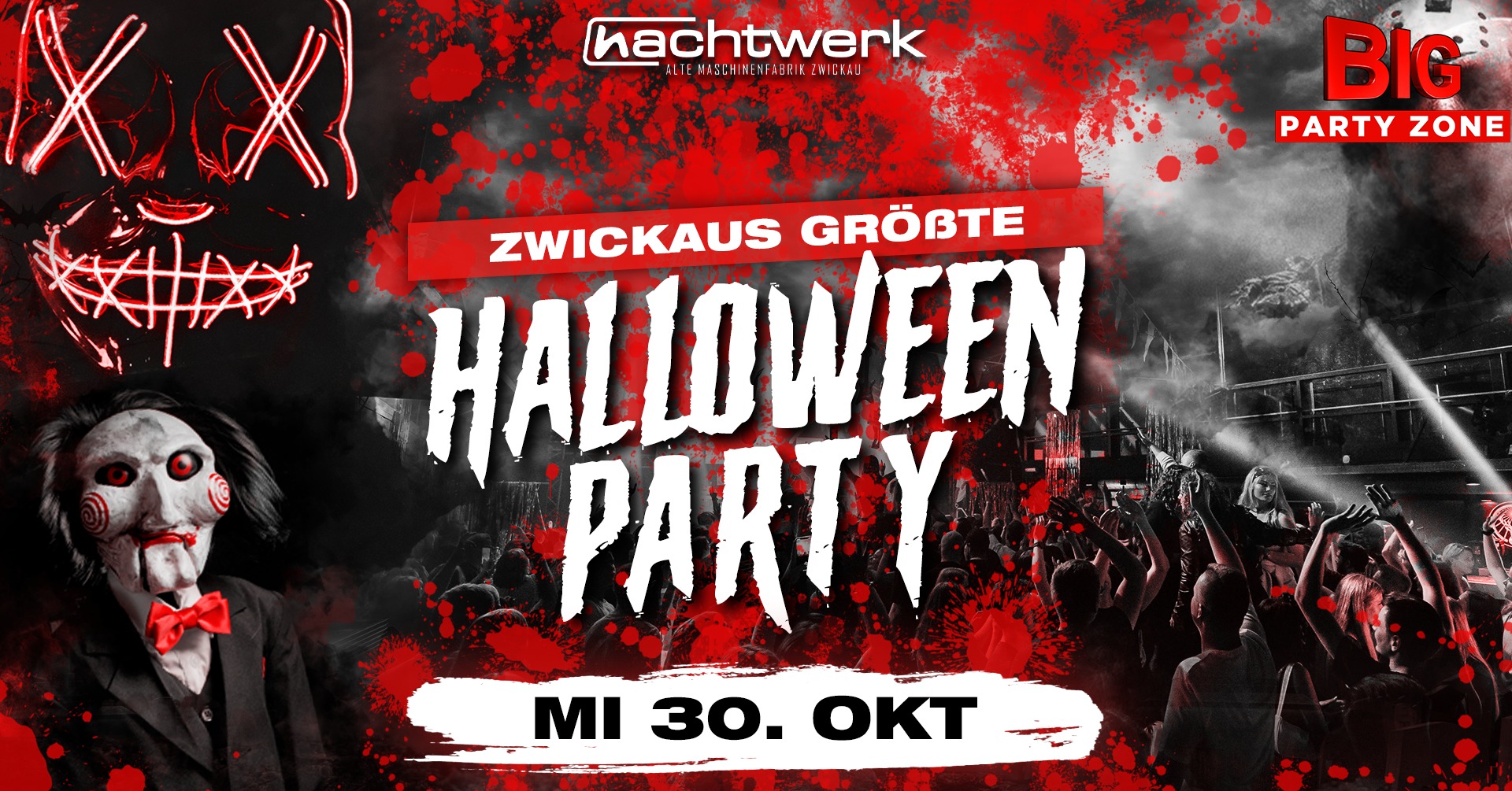 ZWICKAUS GRÖSSTE HALLOWEEN PARTY | Nachtwerk | 30.10