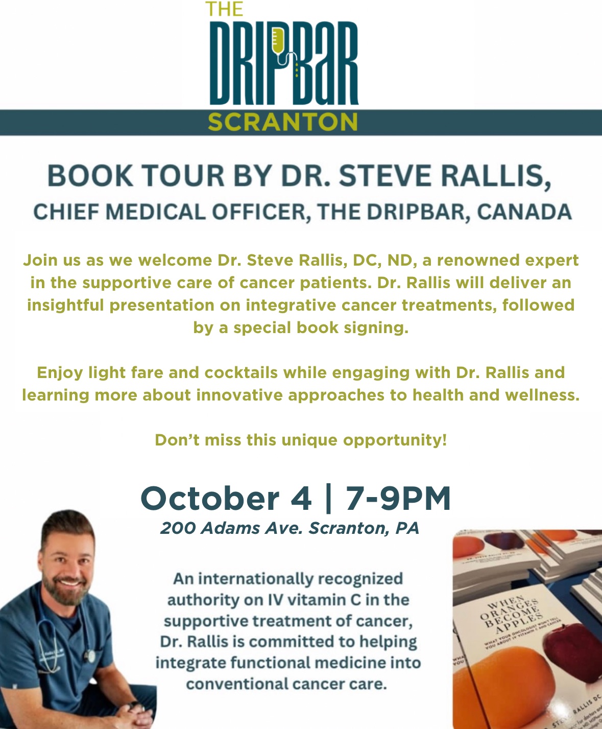 Innovative Cancer Care: Dr. Rallis’ Expert Insights and Book Tour