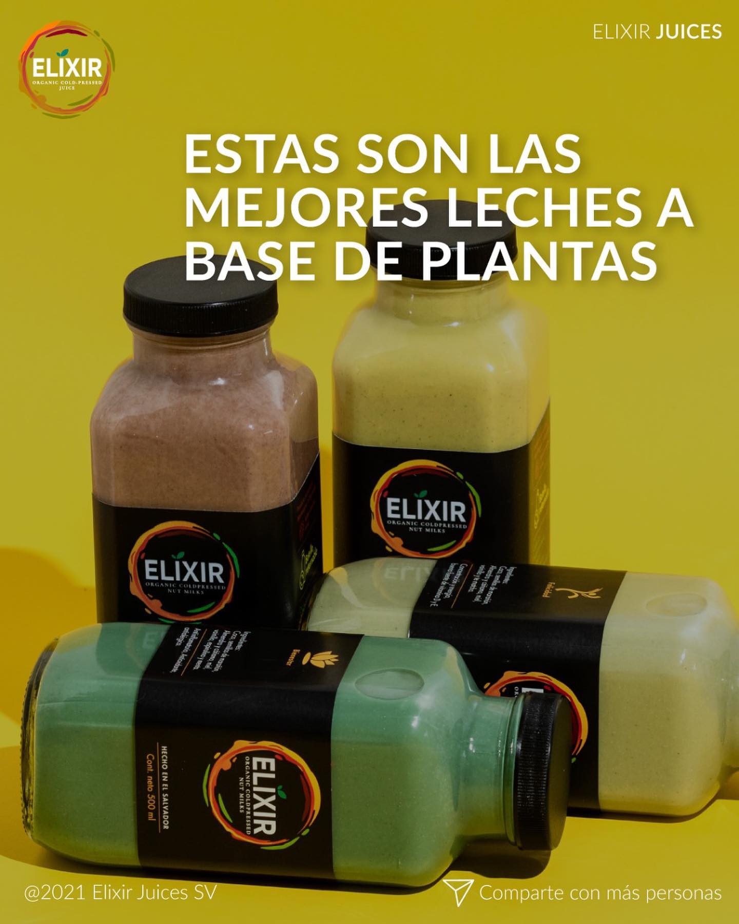 La mayoría de alternativas de leches de... - Elixir Juices SV