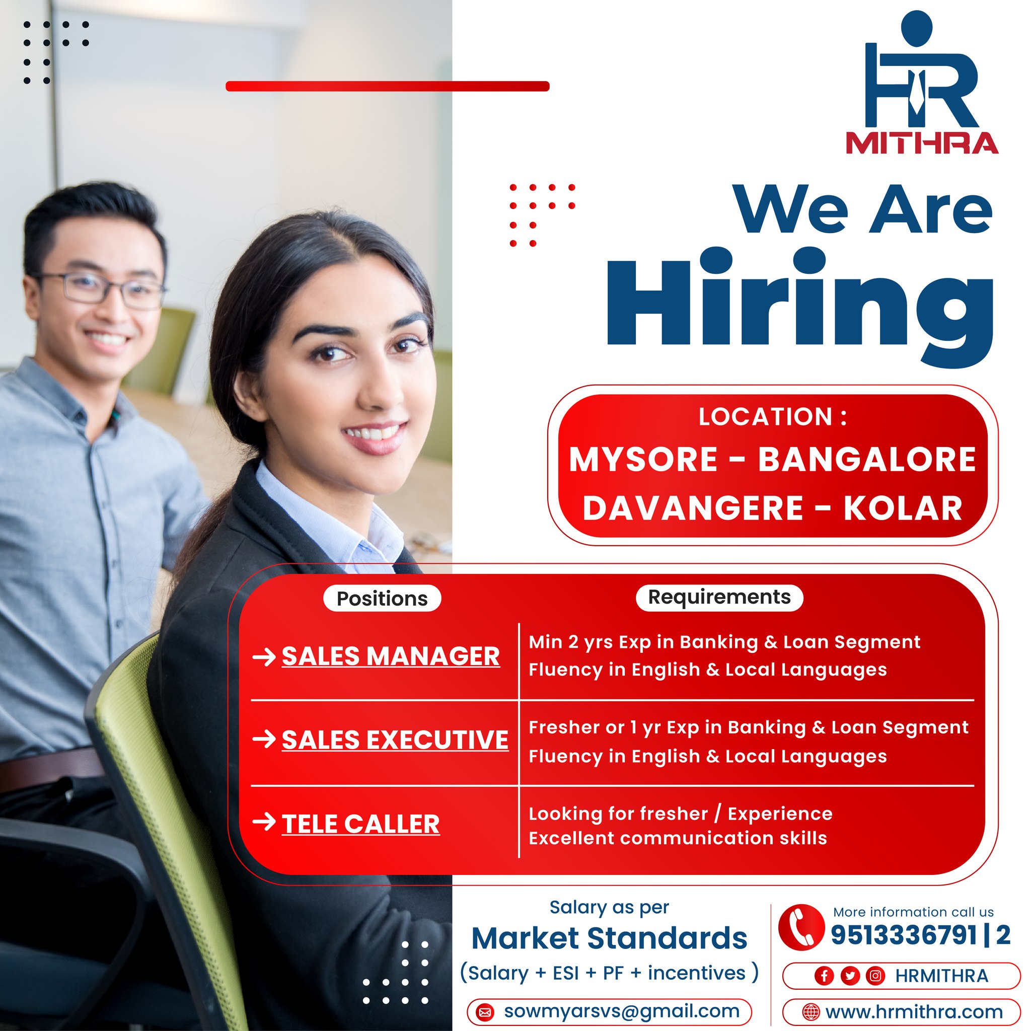 HR - We Are Hiring Sales Manager / Sales Executive / Tele Caller ...