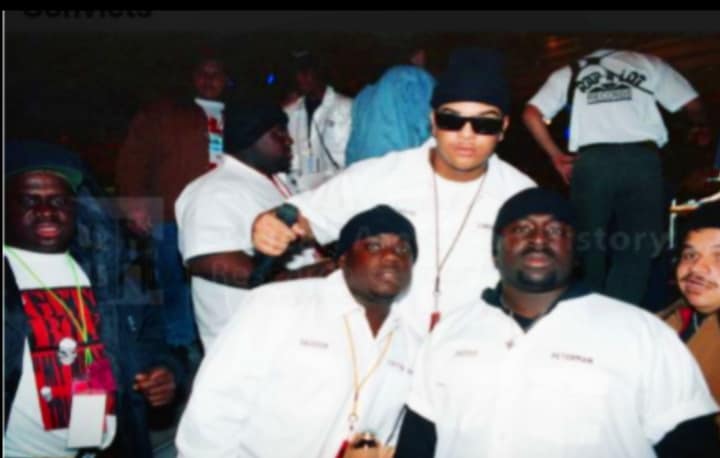 Big Mike and Big Chief backstage in 1991-92